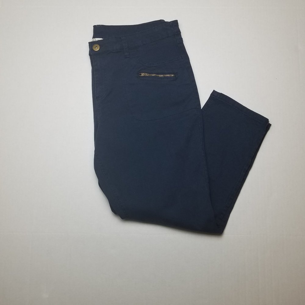Style & Co Skinny Ankle Jegging Navy Size 14